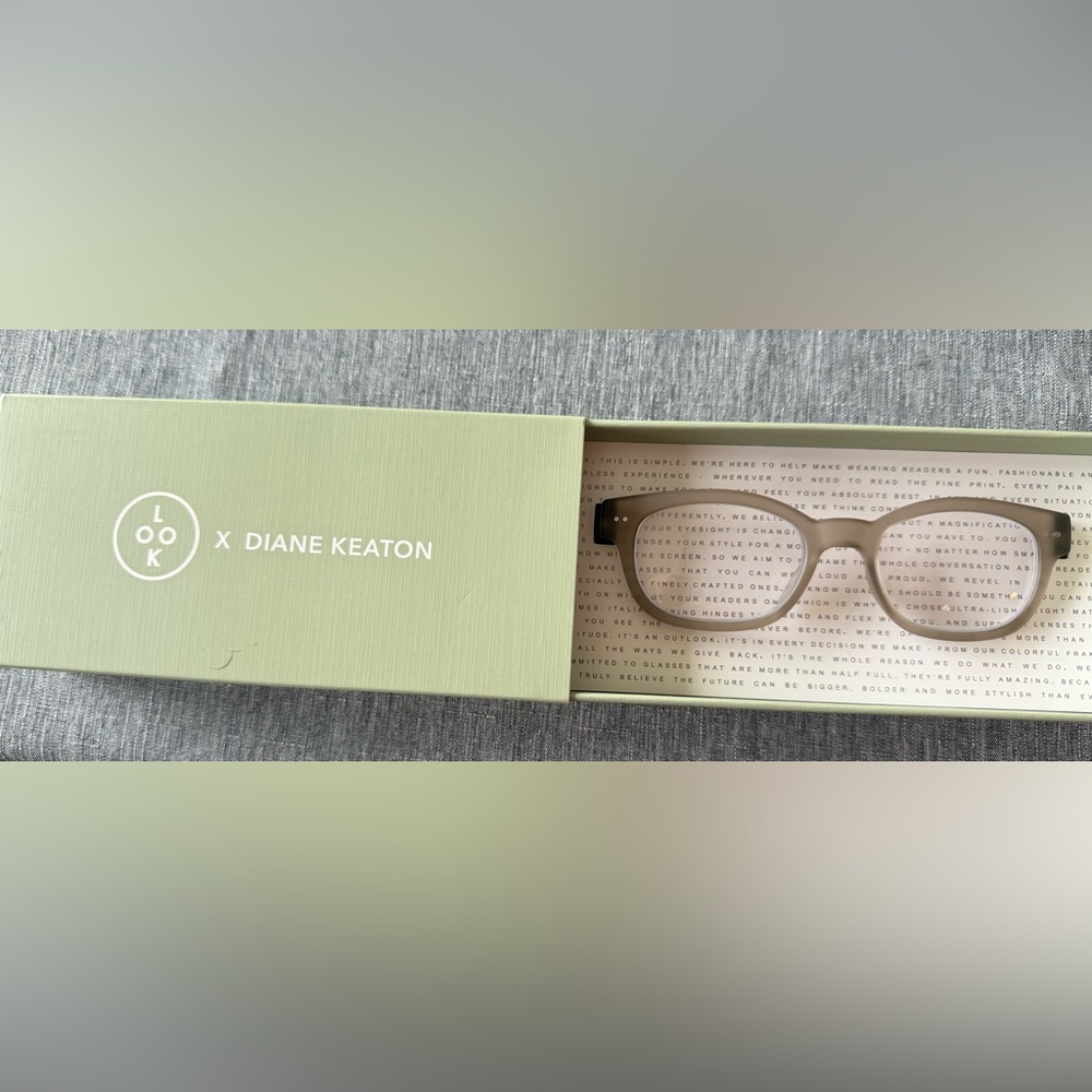 Diane Keaton Women's Glasses - Taupe